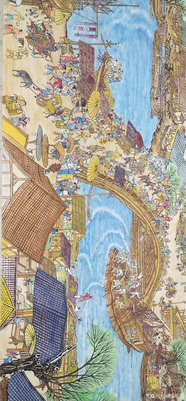 顾顺强国画作品《顾顺强长卷》【图0】