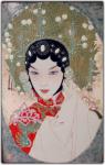 蔡国英日志-我的高温颜色釉瓷板作品《京粹》，在陶瓷上用高温颜色釉作画也是【图1】