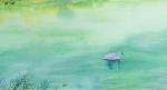 王征明日志-杭州四季风情酒店的佳肴，其生动的天鹅造型与我的水意画对比。【图3】