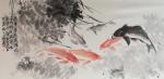张大石日志-近日国画作品《三鱼图》、《年年有余图》、《花开富贵》，张大石【图3】