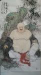 赵胜东日志-国画《皆大欢喜》，尺寸180×90厘米。祝朋友们元旦快乐！【图1】