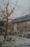 杨金婷荣誉-烙画作品《老家》，荣获首届中国苏州民间艺术博览会金奖。【图1】