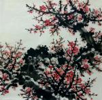 杨振华日志-观雪景，再作一幅梅花，底稿上色共两图，刚完成，尚未题款，与好【图2】