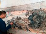 李亚南日志-李亚南国画工作室《松崖访友图》，尺寸70×190【图3】