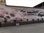 粟盛林藏宝-2月13日绘制完毕，8米江南水乡风情壁画，拍照留念。很辛苦，【图3】