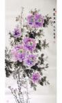 袁峰日志-袁峰国画作品，《花开富贵》、《紫气东来》。【图2】
