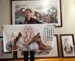 尚建国生活-从京城来的何总请了六幅中华大自在弥勒佛佛画，他开心我也开心！【图3】