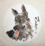 刘和平日志-创作一组狗狗头像小品，国画动物写意，刘和平作【图3】
