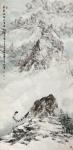 石川藏宝-国画《千里冰封万里雪飘》
我置身于这水与墨、黑与白调绘的画【图1】
