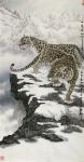 石川日志-国画动物豹《一览众山小》，
多少大师，拒绝低质量的谈话，拒【图1】