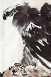 王贵烨日志-我画的鹰就是以写实写意之中，着重刻画天宇霸主为我独尊的王者气【图3】