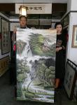 邓凌鹰日志-我和近期在京治病的著名工笔画家大师李相民合作的二幅精品:《茶【图2】