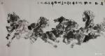 石川日志-国画动物 骏马系列 《清水河》《天上月亮》《马到成功》《群马【图4】
