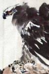 王贵烨日志-我画的鹰就是以写实写意之中，着重刻画天宇霸主为我独尊的王者气【图1】