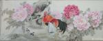王嵩淼日志-这几幅作品是我向古人刘奎玲大师学习画公鸡，学习翎毛的画法，然【图1】