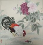 王嵩淼日志-这几幅作品是我向古人刘奎玲大师学习画公鸡，学习翎毛的画法，然【图4】