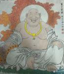 谷风日志-国画人物佛画系列《初祖参禅》《笑口常开》《皆大欢喜》《欢喜自【图3】