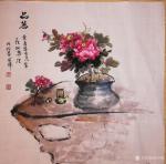 李同辉日志-国画《品茗》，茶香客自来，室雅朋高座。为茶楼而作。【图1】