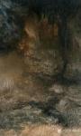 陈刚日志-国画山水《峡谷溪流》，九华天池写生作品。局部图，接近写实，越【图3】