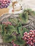 石海博日志-国画工笔画《葡萄》，供大家欣赏，喜欢的欢迎订制，可添加自己要【图3】