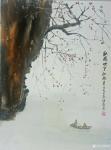 陈刚日志-国画《秋风吹下红雨来》
5月3日是我的生日，取傅抱石画意，【图1】
