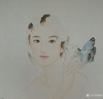韩梅日志-工笔人物画四美图，现代美女与古代四大美女对比一下。
韩梅作【图4】