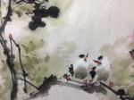 汪琼日志-国画花鸟画八尺屏《紫气东来富贵吉祥》，后三幅是此幅画局部图，【图2】