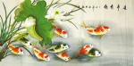 刘慧敏日志-工笔花鸟画《连年有余》系列作品，红鲤鱼与荷花搭配，红鲤鱼与葡【图4】