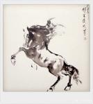 袁春宝日志-国画动物画《马》，分享三幅
人生可以不卓越，但是不可以没有【图2】