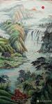 高勇利日志-国画山水画《鐘靈毓秀》，朋友定制的一幅風水畫，四呎整紙，13【图1】
