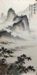 李伟成日志-国画山水画仿古风格作品《高山云霓》《翠壁依空》《远崖瀑影》《【图1】