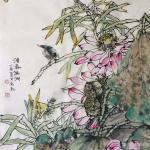 徐能凯日志-国画花鸟画《清香满湖》，尺寸69*140cm【图5】