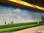周海波日志-在深圳阳光湾畔，田园风光壁画开始施工，每个画家都是虔诚的背影【图5】