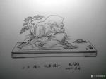 杨增超日志-奇石瓷画作品《福禄寿》，附创意设计图纸，请欣赏
《瑞兽献宝【图4】