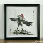 刘协文日志-创作的国画风格战斗鸡《舞动奇迹》装裱效果图，发与大家欣赏。【图2】