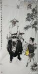 赵国毅日志-国画人物画新作《紫气东来，老子出关图》，
做个老子胯下的牛【图1】