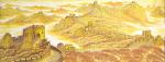 刘慧敏日志-金色长龙，蜿蜒盘旋于中华大地，金色象征权力，富贵，收获，国画【图1】
