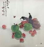 周居安日志-今年水果大丰收，特别是荔枝，展示国画水果系列《人间佳果荔枝满【图5】
