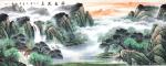 刘慧敏日志-晒一组绿水青山版的国画山水画《源远流长》，风格近似，随意挑选【图1】