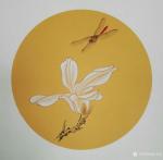 赵志民日志-工笔画小动物《蜻蜓飞上玉搔头》尺寸（33.33厘米），新作尚【图1】