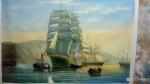 潘伟迎日志-客户订制的油画作品，四幅航海帆船，喜欢的可以洽谈订制【图2】