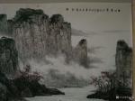 于立江日志-国画山水画八尺新作《春山叠翠》，
  中国画传统的东西，如【图2】