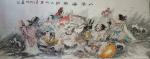 侯同印日志-国画人物画近作《乐在福中》尺寸68x138cm,，《八仙过海【图4】