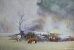 冯保民日志-水粉画《瑟瑟晨冬》《冬语》。。。
在山中、在林间、在心头。【图2】