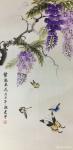 魏建军日志-国画蝴蝶画《紫气东来》，这两天才完成的四尺69×140的作品【图3】