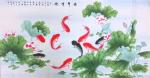 刘慧敏日志-荷塘清凉系列《荷塘清香》《相伴》《荷塘清趣》《连年有余》，工【图4】