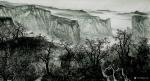 于立江日志-《溪山春早》国画山水画，尺寸280cm x 80cm。【图2】