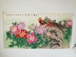 胡记领日志-《锦上添花》《富贵中国梦》工笔花鸟画，尺寸180*96厘米，【图1】