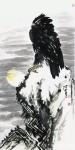 王贵烨日志-《一啸问苍茫》《志在千里》《一声万里》《月夜苍鹰》国画动物画【图5】