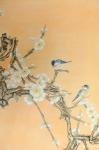 韩梅日志-《白梅》，《黄角兰》，复古工笔花鸟画，尺寸115X52厘米，【图3】